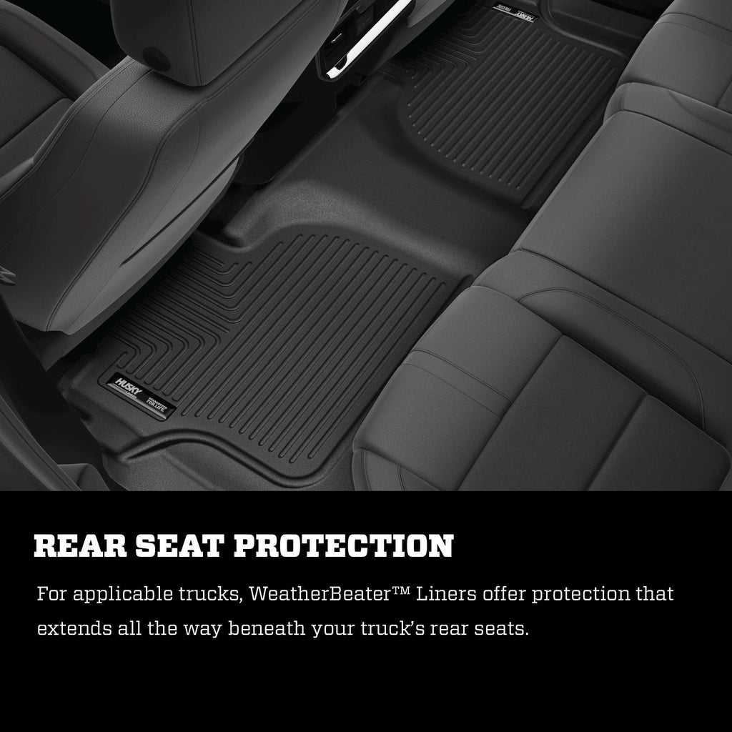 Husky Liners 10-12 Ford Transit Connect (Van/Wagon) WeatherBeater Black Floor Liners-Husky Liners-HSL18751