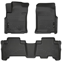 Load image into Gallery viewer, Husky Liners 10-12 Toyota 4Runner/Lexus GX460 WeatherBeater Combo Black Floor Liners-Husky Liners-HSL98571