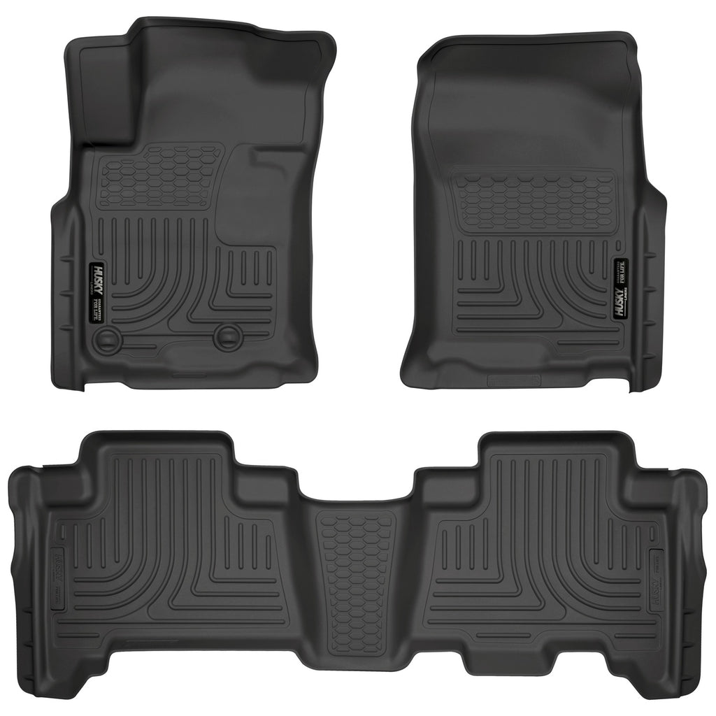 Husky Liners 10-12 Toyota 4Runner/Lexus GX460 WeatherBeater Combo Black Floor Liners-Husky Liners-HSL98571
