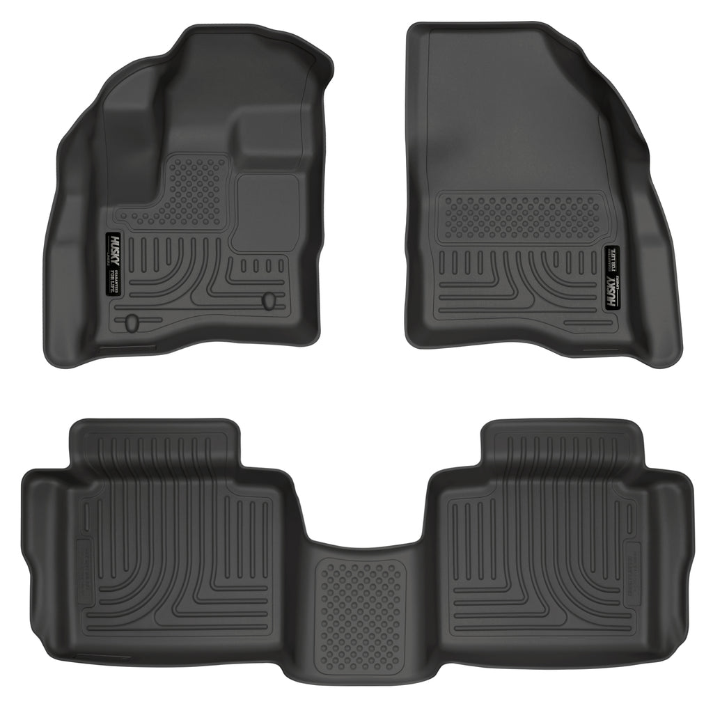 Husky Liners 10-13 Ford Taurus WeatherBeater Combo Black Floor Liners-Husky Liners-HSL98701