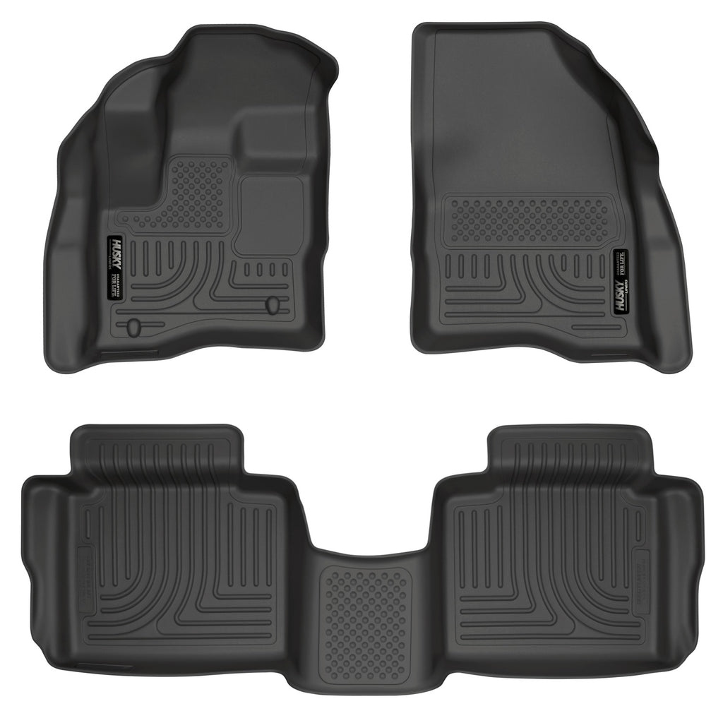 Husky Liners 10-13 Ford Taurus WeatherBeater Combo Black Floor Liners-Husky Liners-HSL98701