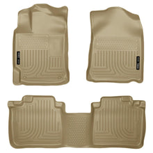 Load image into Gallery viewer, Husky Liners 10-13 Lexus RX350/RX450h WeatherBeater Tan Front &amp; 2nd Seat Floor Liners-Husky Liners-HSL99553