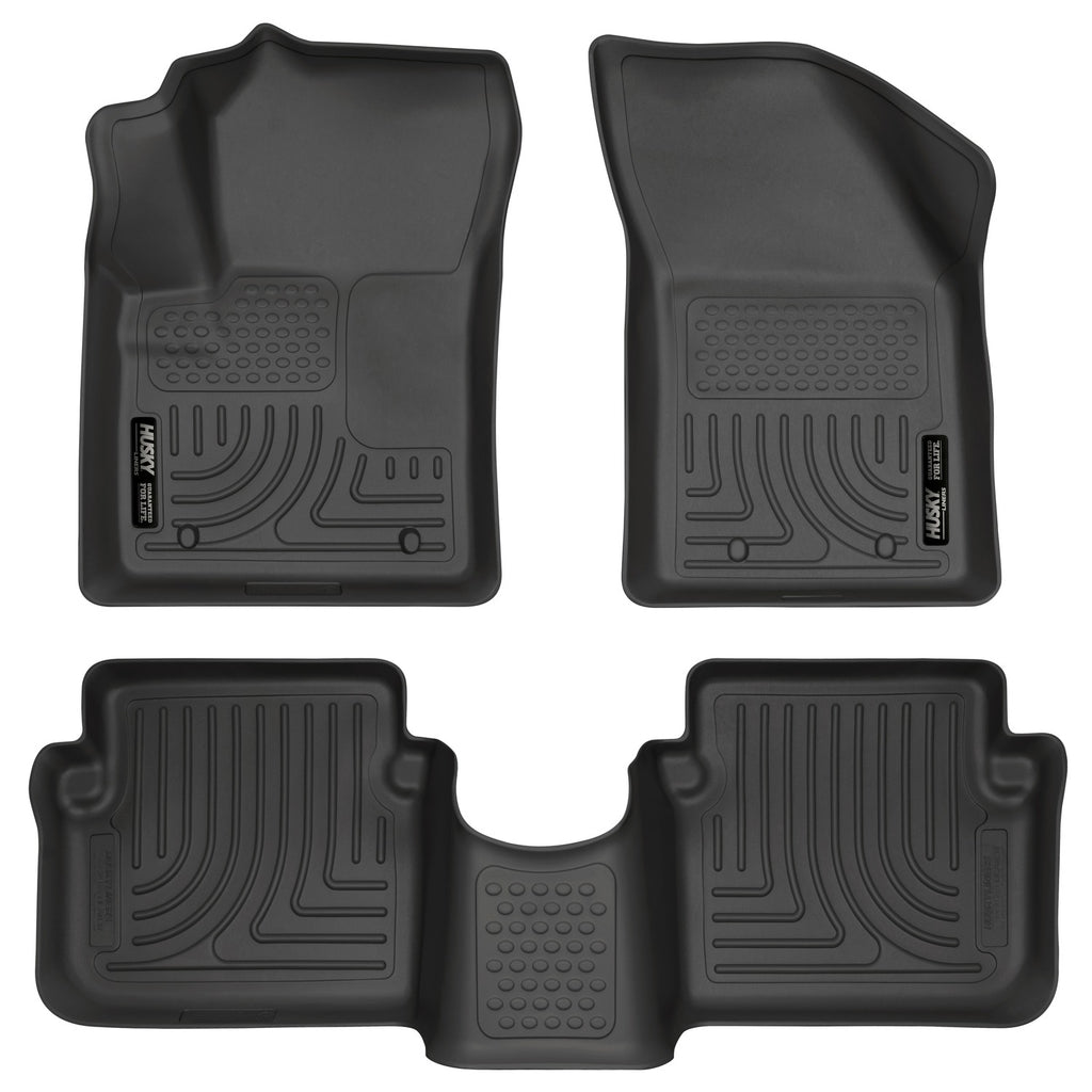 Husky Liners 11-12 Dodge Avenger/Chrysler 200 WeatherBeater Combo Black Floor Liners-Husky Liners-HSL98091