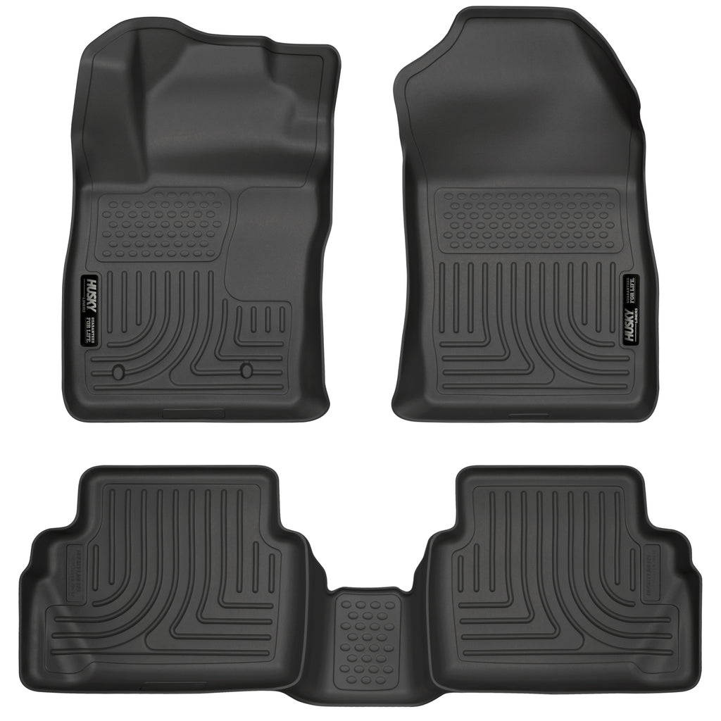 Husky Liners 11-12 Ford Fiesta WeatherBeater Combo Black Floor Liners-Husky Liners-HSL98751