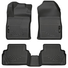 Load image into Gallery viewer, Husky Liners 11-12 Ford Fiesta WeatherBeater Combo Black Floor Liners-Husky Liners-HSL98751