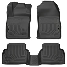 Load image into Gallery viewer, Husky Liners 11-12 Ford Fiesta WeatherBeater Combo Black Floor Liners-Husky Liners-HSL98751