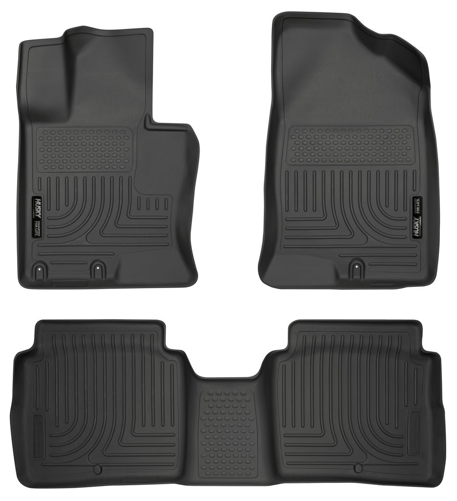 Husky Liners 11-14 Kia Optima Weatherbeater Black Front & 2nd Seat Floor Liners-Husky Liners-HSL99691