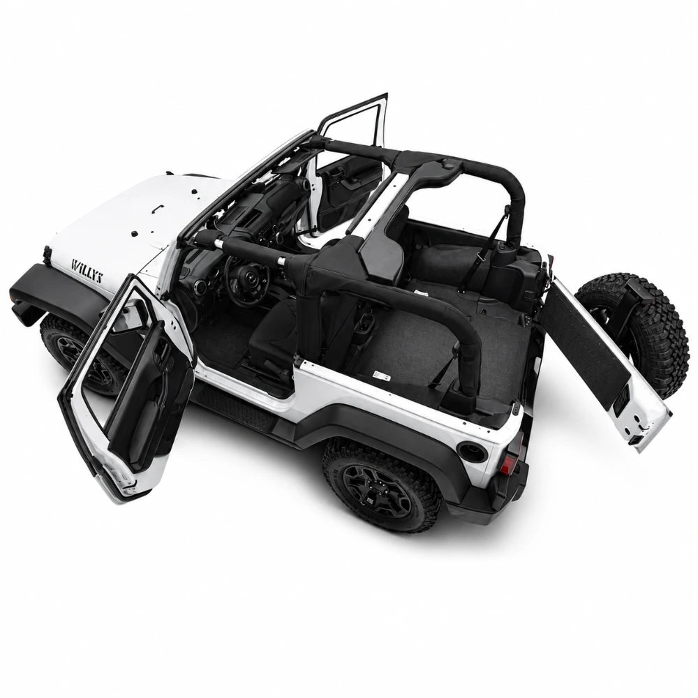 Husky Liners 11-17 Jeep Wrangler JK 2dr (Incl. Heat Shields) Guardian Impact Jeep Liner - Husky Liners HSLHBTJK11F2