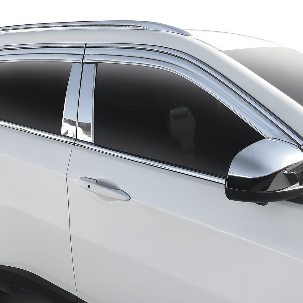 Husky Liners 11-21 Jeep Grand Cherokee Ventvisor Low Profile (4pc) - Chrome-Husky Liners-HSL2884015
