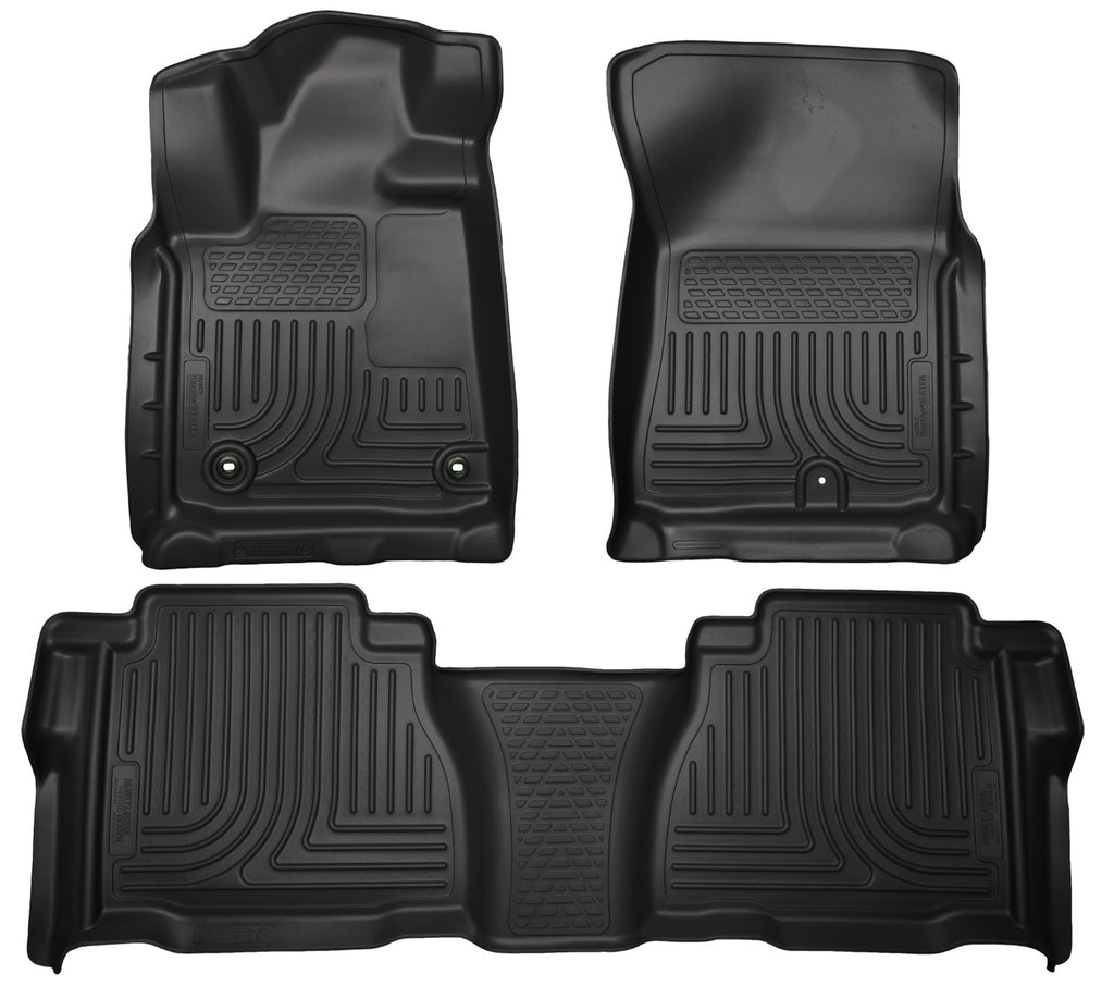 Husky Liners 12-13 Toyota Tundra Weatherbeater Black Front & 2nd Seat Floor Liners-Husky Liners-HSL99591