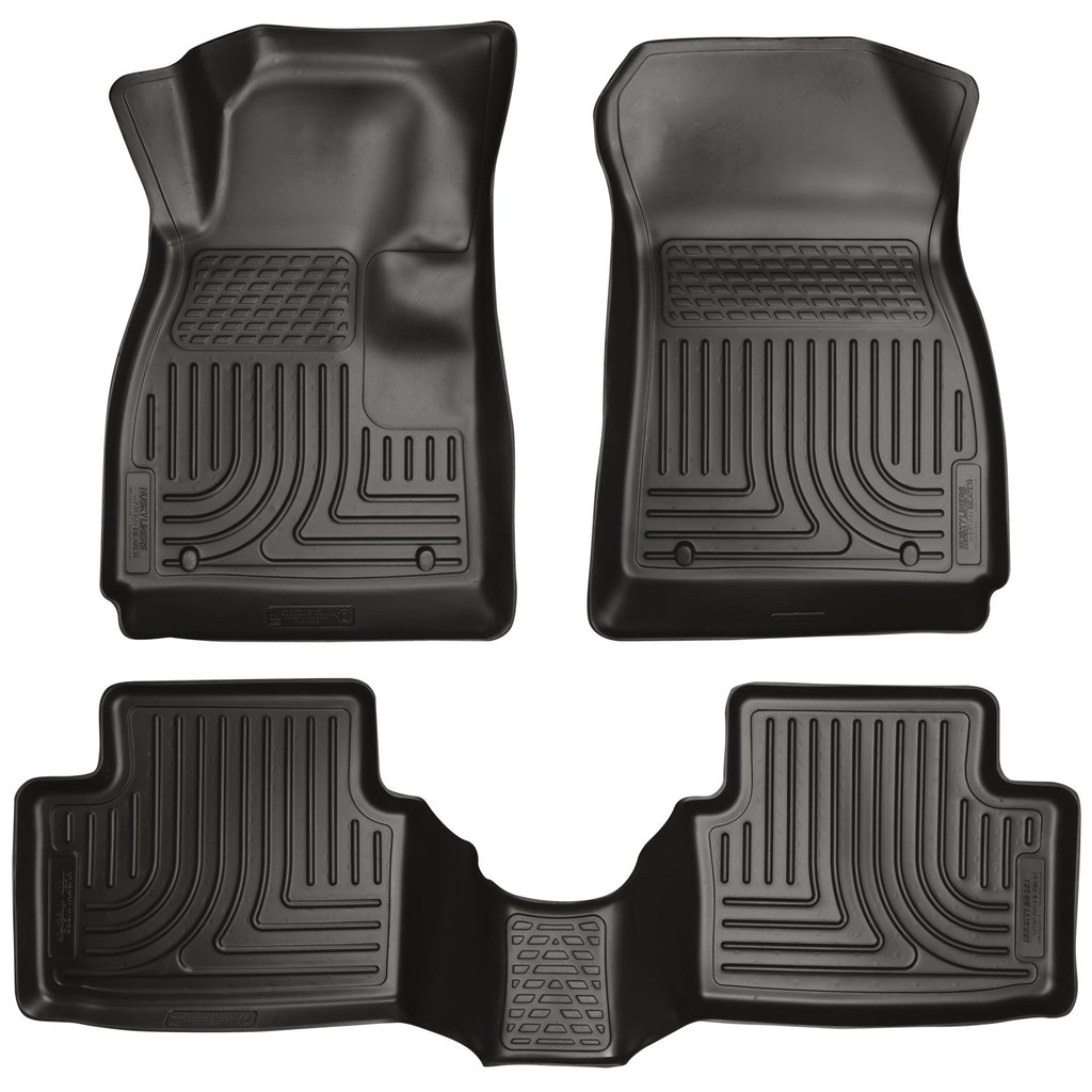 Husky Liners 12-14 Chevrolet Sonic Weatherbeater Black Front & 2nd Seat Floor Liners-Husky Liners-HSL98291