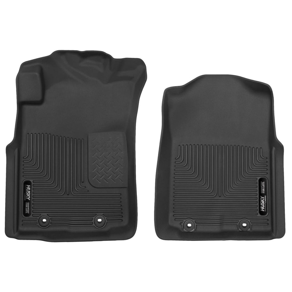 Husky Liners 12-14 Toyota Tacoma Pickup(Crew / Ext / Std Cab) X-Act Contour Black Front Floor Liners-Husky Liners-HSL53701