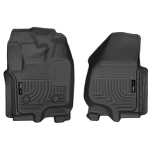 Load image into Gallery viewer, Husky Liners 12-15 Ford Super Duty Crew &amp; Extended Cab WeatherBeater Front Row Black Floor Liners-Husky Liners-HSL18701