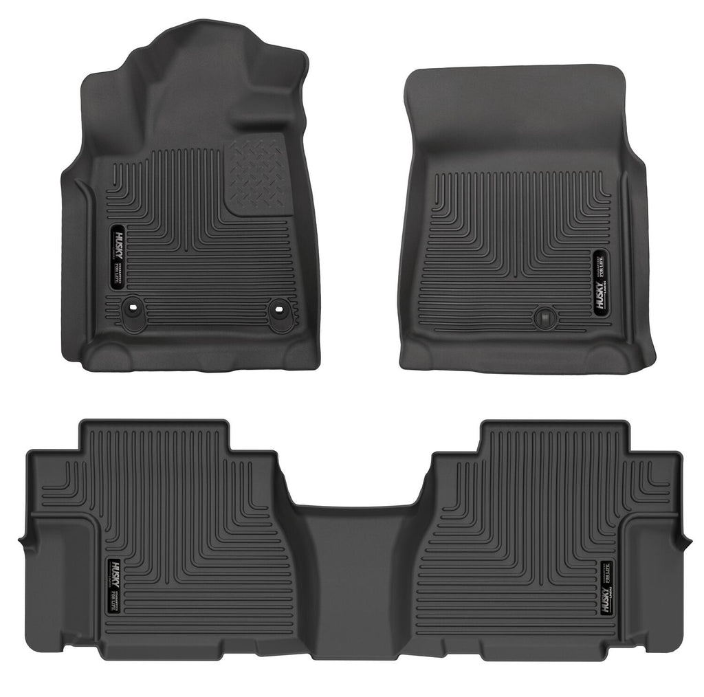 Husky Liners 12-22 Toyota Sequoia Weatherbeater Front & 2nd Seat Floor Liners - Black-Husky Liners-HSL95101