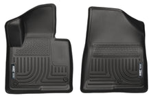 Load image into Gallery viewer, Husky Liners 13-15 Hyundai Sante Fe GLS/Limited WeatherBeater Front Row Black Floor Liners-Husky Liners-HSL13861