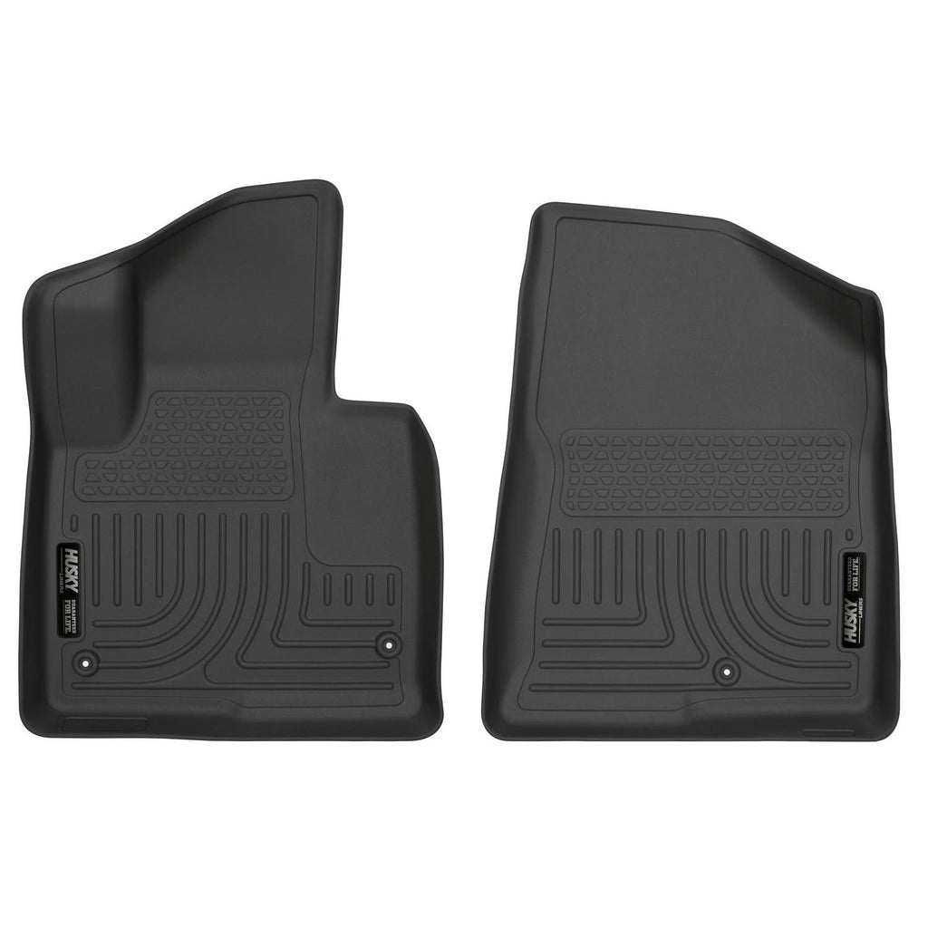 Husky Liners 13-15 Hyundai Sante Fe GLS/Limited WeatherBeater Front Row Black Floor Liners-Husky Liners-HSL13861