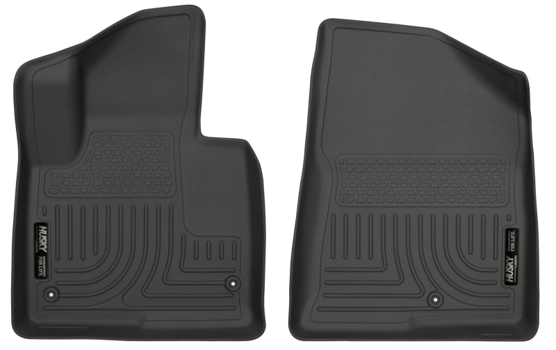 Husky Liners 13-15 Hyundai Sante Fe Sport/Sport 2.0T WeatherBeater Front Row Black Floor Liners-Husky Liners-HSL13851