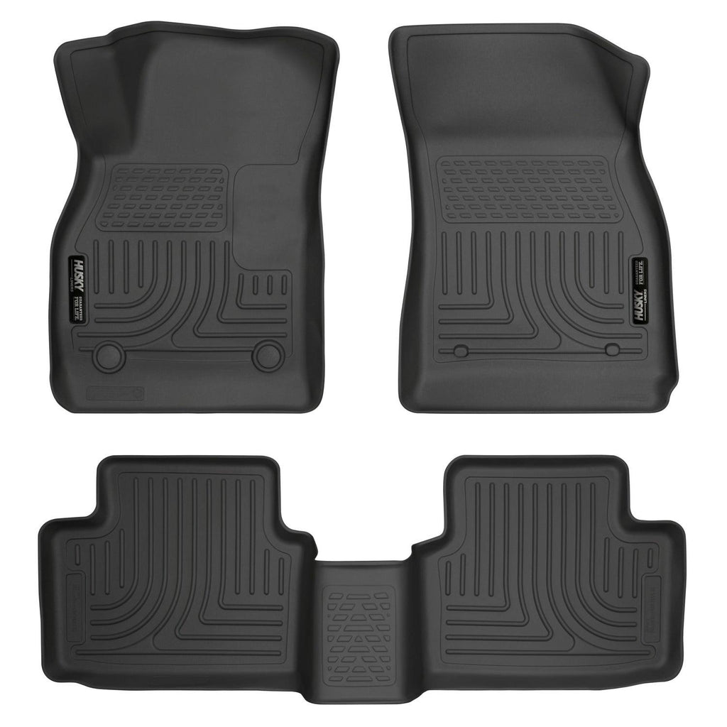 Husky Liners 13 Chevy Malibu WeatherBeater Black Front & 2nd Seat Floor Liners-Husky Liners-HSL98191