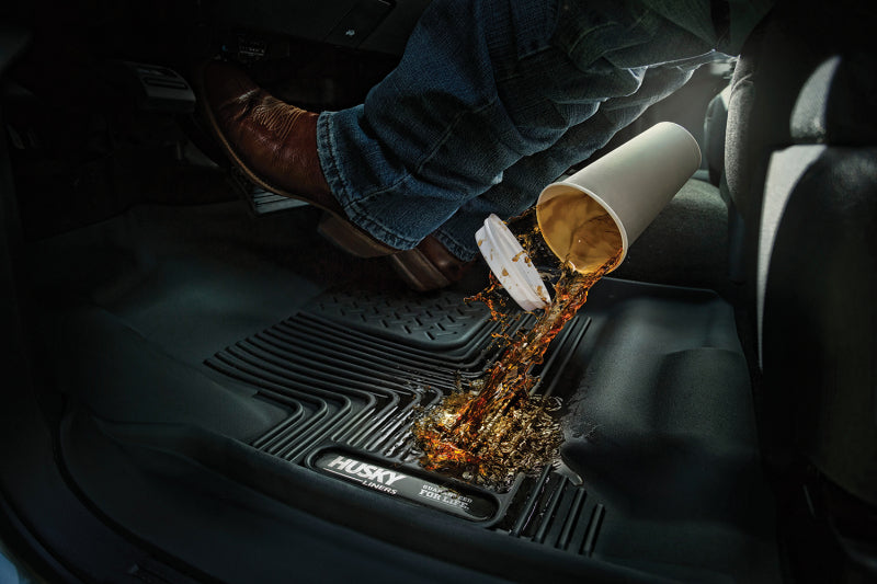 Husky Liners 14-15 Chevy Silverado Double Cab X-Act Contour Black 2nd Row Floor Liners-Husky Liners-HSL53911