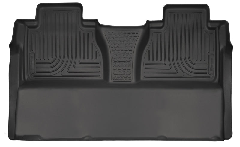 Husky Liners 14-15 Toyota Tundra CrewMax Cab Pickup Weatherbeater Black 2nd Seat Floor Liners-Husky Liners-HSL19581
