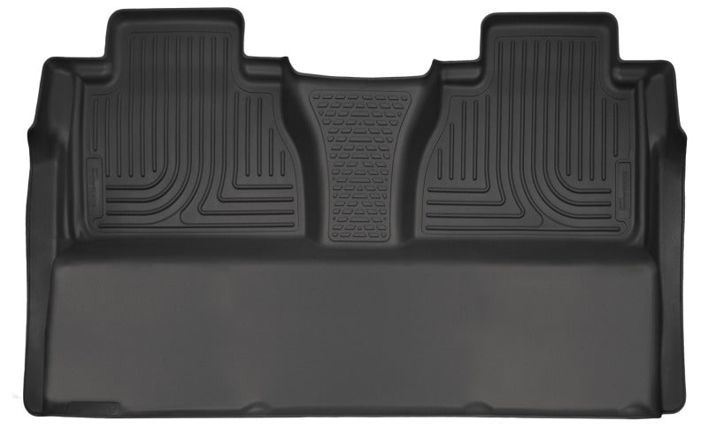 Husky Liners 14-15 Toyota Tundra CrewMax Cab Pickup Weatherbeater Black 2nd Seat Floor Liners-Husky Liners-HSL19581