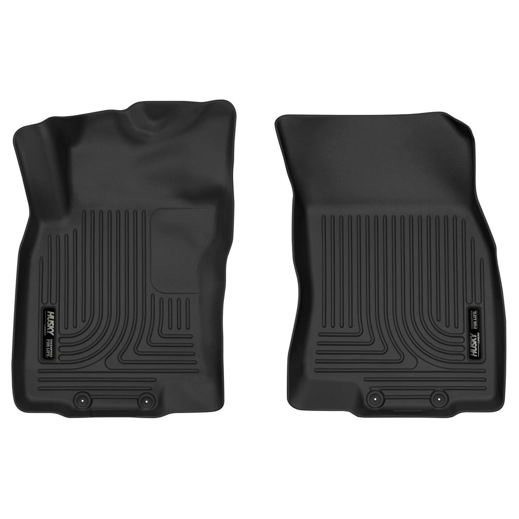 Husky Liners 14-18 Nissan Rogue / 14-15 Nissan X-Trail X-Act Contour Black Front Floor Liners-Husky Liners-HSL52151