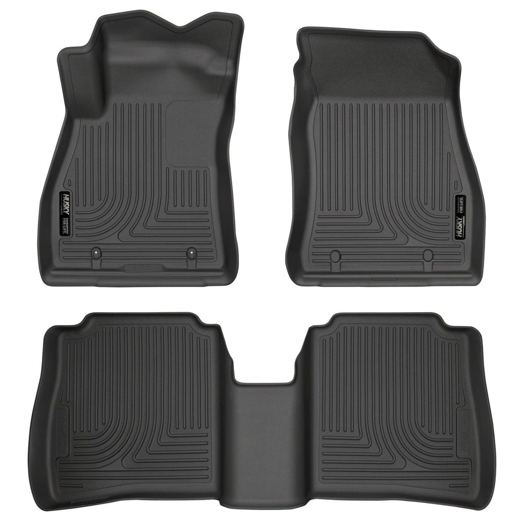 Husky Liners 14-18 Nissan Sentra Weatherbeater Black Front & 2nd Seat Floor Liners-Husky Liners-HSL95631