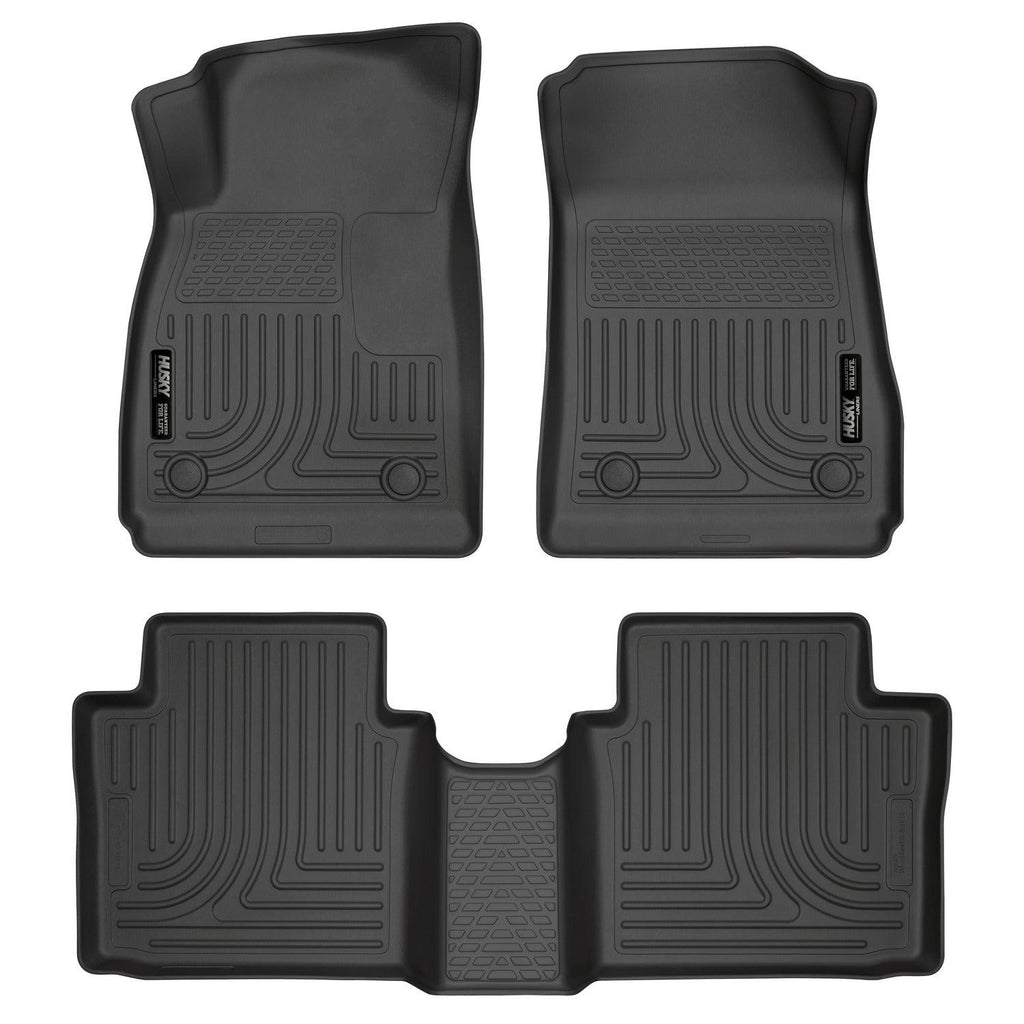 Husky Liners 14 Chevrolet Impala Weatherbeater Black Front & 2nd Seat Floor Liners-Husky Liners-HSL99101