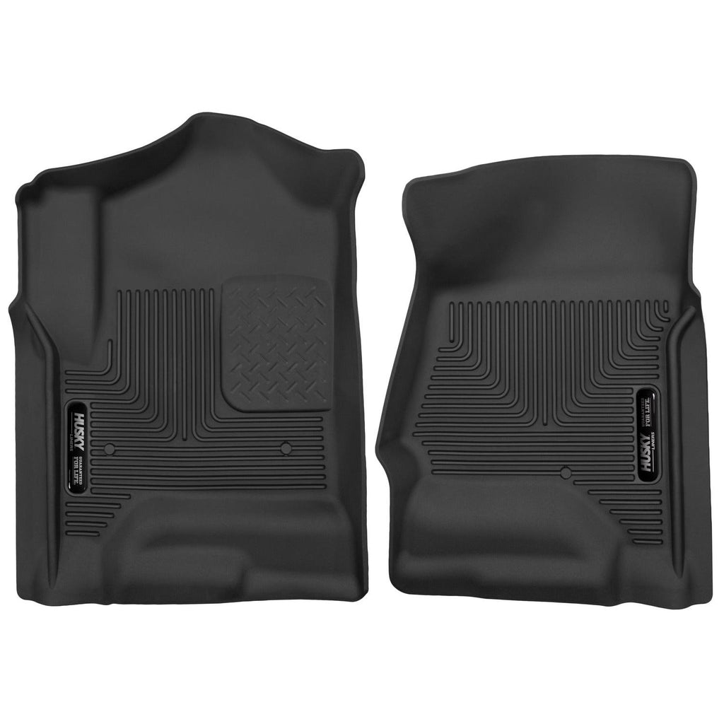 Husky Liners 14 Chevrolet Silverado 1500 / GMC Sierra 1500 X-Act Contour Black Front Floor Liners-Husky Liners-HSL53111