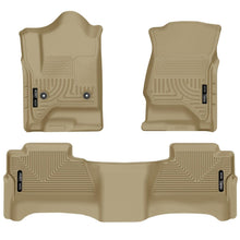 Load image into Gallery viewer, Husky Liners 14 Chevrolet Silverado/GMC Sierra WeatherBeater Tan Front &amp; 2nd Seat Floor Liners-Husky Liners-HSL98233
