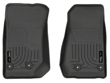 Load image into Gallery viewer, Husky Liners 14 Jeep Wrangler 2/4 Door Weatherbeater Black Front Floor Liners-Husky Liners-HSL18041