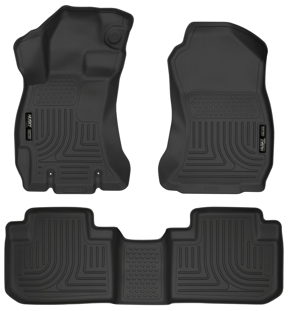 Husky Liners 14 Subaru Forester Weatherbeater Black Front & 2nd Seat Floor Liners-Husky Liners-HSL99881