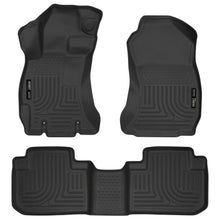 Load image into Gallery viewer, Husky Liners 14 Subaru Forester Weatherbeater Black Front &amp; 2nd Seat Floor Liners-Husky Liners-HSL99881