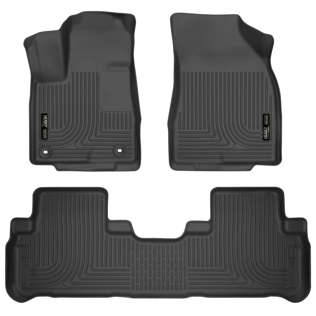 Husky Liners 14 Toyota Highlander Weatherbeater Black Front & 2nd Seat Floor Liners-Husky Liners-HSL99601
