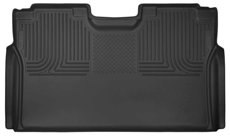 Husky Liners 15-17 Ford F-150 SuperCrew X-Act Contour Black 2nd Seat Floor Liners (Full Coverage)-Husky Liners-HSL53491