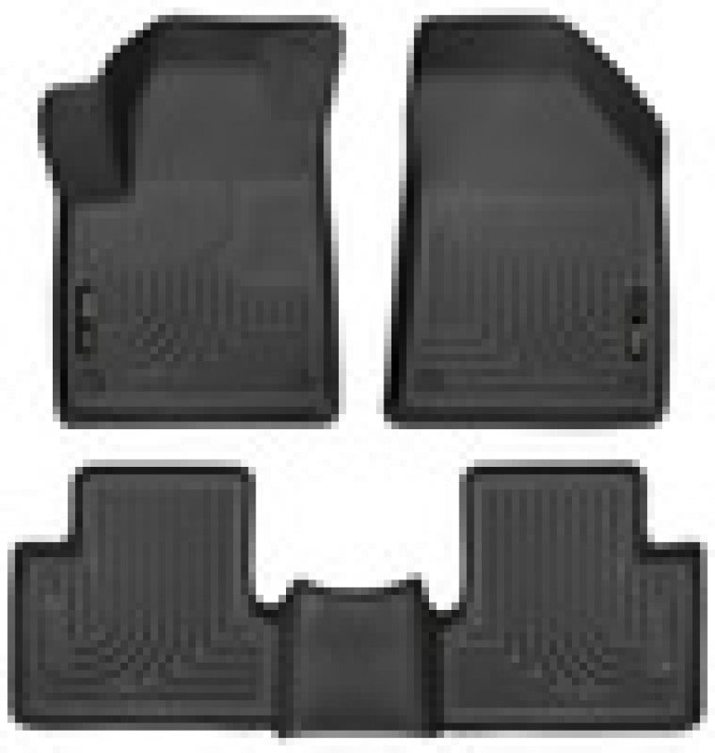 Husky Liners 15-22 Jeep Cherokee WeatherBeater Combo Black Floor Liners-Husky Liners-HSL99091