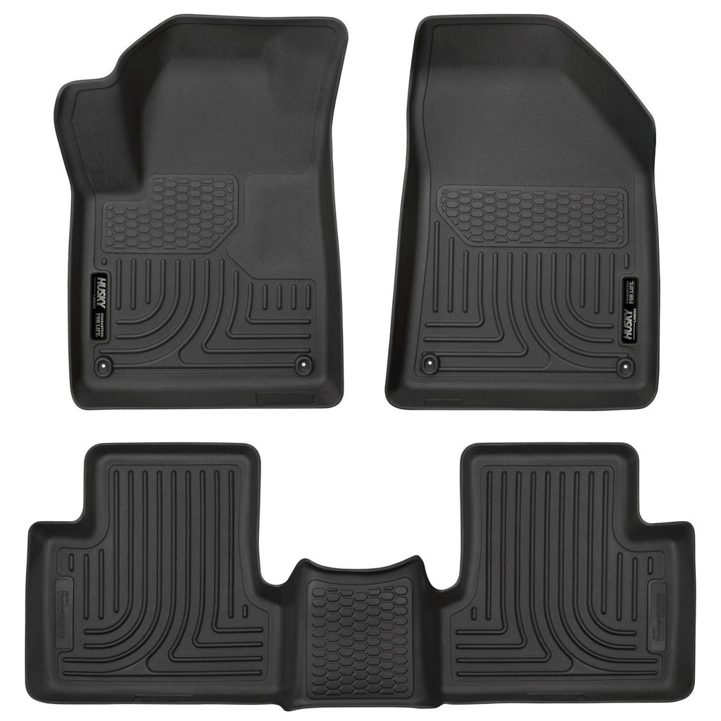 Husky Liners 15-22 Jeep Cherokee WeatherBeater Combo Black Floor Liners-Husky Liners-HSL99091