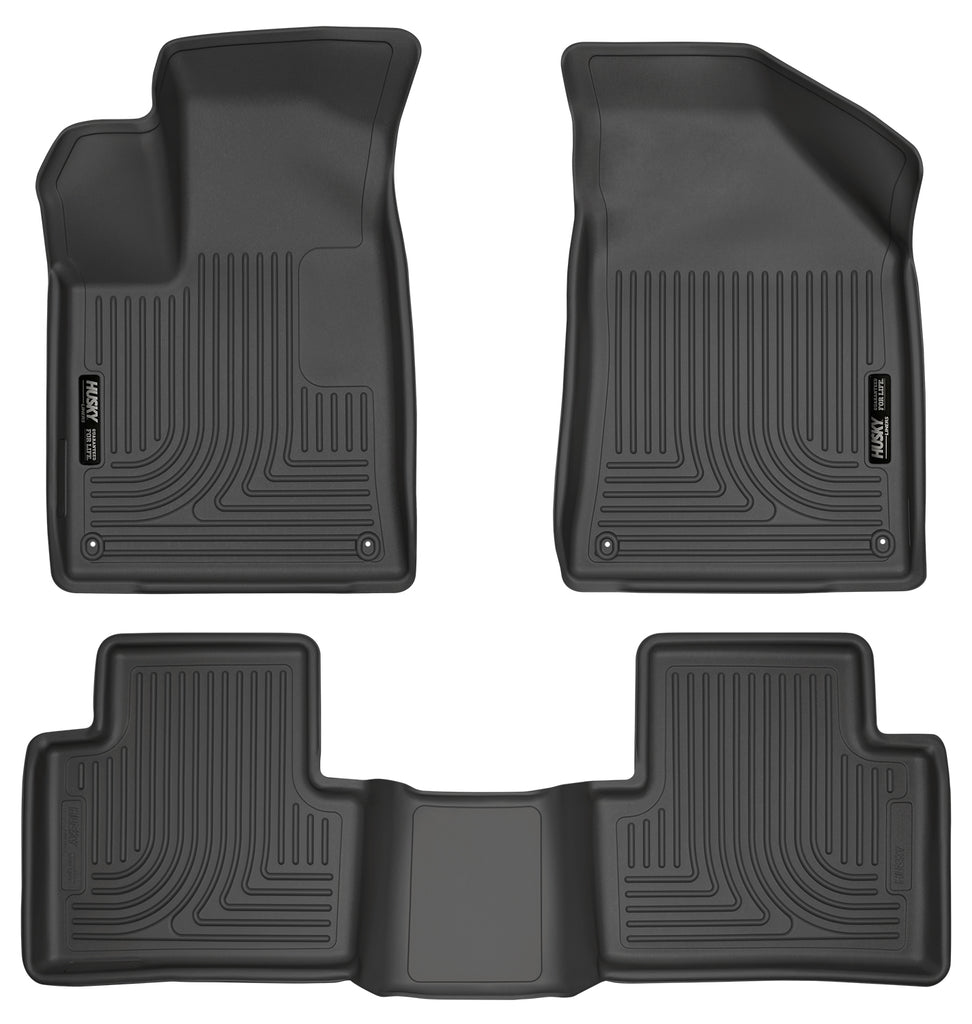 Husky Liners 15 Chrysler 200 Weatherbeater Black Front and Second Seat Floor Liners-Husky Liners-HSL99071