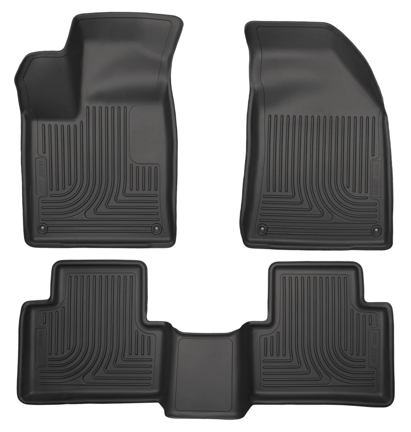 Husky Liners 15 Chrysler 200 Weatherbeater Black Front and Second Seat Floor Liners-Husky Liners-HSL99071