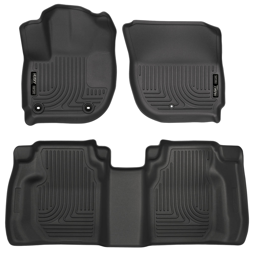 Husky Liners 15 Honda Fit Weatherbeater Black Front and Second Seat Floor Liners-Husky Liners-HSL99491