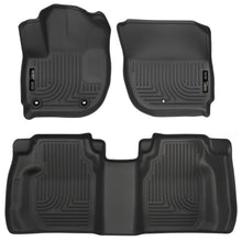 Load image into Gallery viewer, Husky Liners 15 Honda Fit Weatherbeater Black Front and Second Seat Floor Liners-Husky Liners-HSL99491