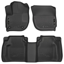 Load image into Gallery viewer, Husky Liners 15 Honda Fit Weatherbeater Black Front and Second Seat Floor Liners-Husky Liners-HSL99491