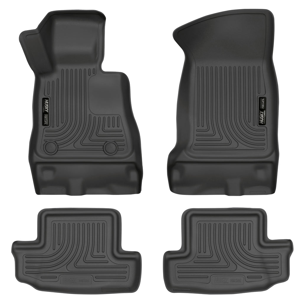Husky Liners 16-17 Chevy Camaro WeatherBeater Front and Second Row Black Floor Liners-Husky Liners-HSL99121