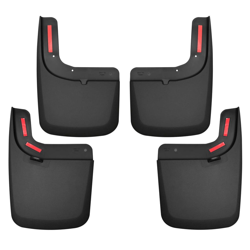 Husky Liners 17 Ford F-250 Super Duty / F-350 Super Duty Front and Rear Mud Guards (w/ Flares) Black-Husky Liners-HSL58476