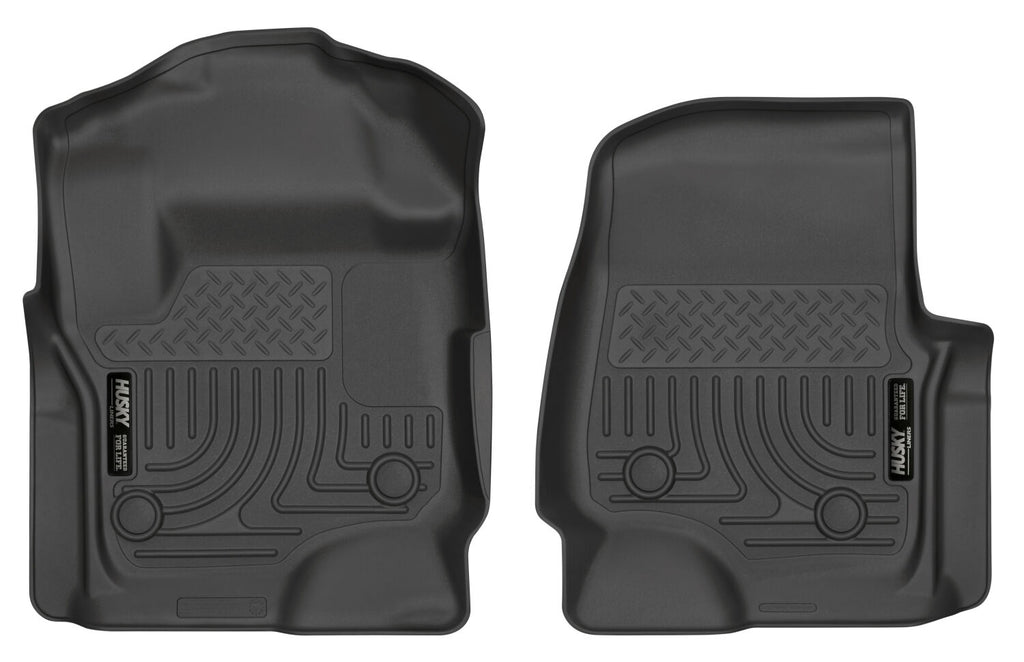 Husky Liners 17 Ford F-250 Super Duty SuperCab WeatherBeater Black Floor Liners-Husky Liners-HSL13321