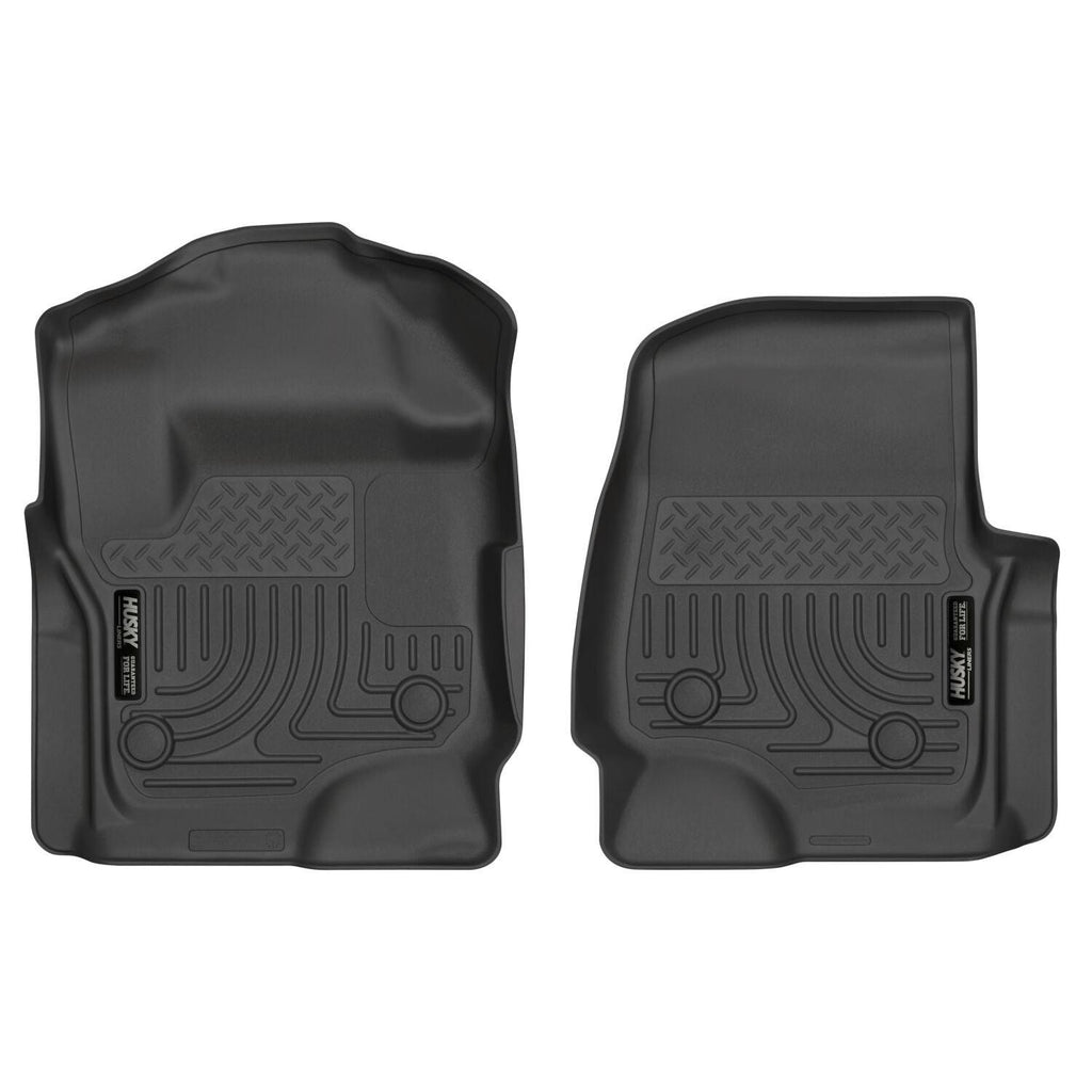 Husky Liners 17 Ford F-250 Super Duty SuperCab WeatherBeater Black Floor Liners-Husky Liners-HSL13321