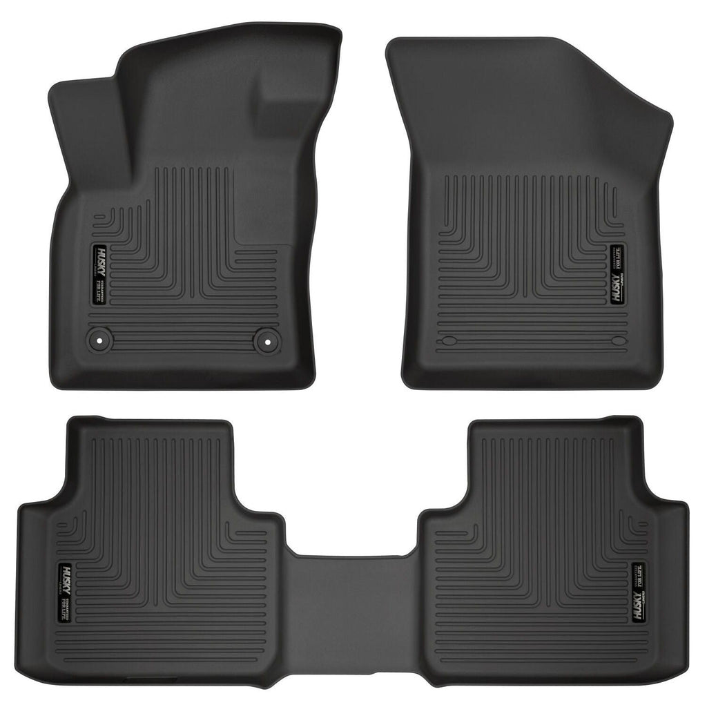 Husky Liners 18-19 Volkswagen Atlas Weatherbeater Black Front & 2nd Seat Floor Liners-Husky Liners-HSL95661