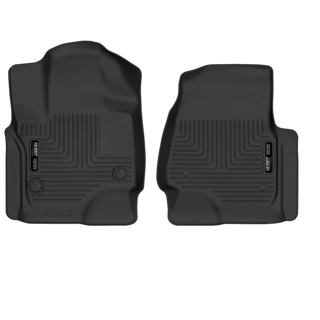 Husky Liners 18-22 Ford Expedition WeatherBeater Black Front Floor Liners-Husky Liners-HSL13341