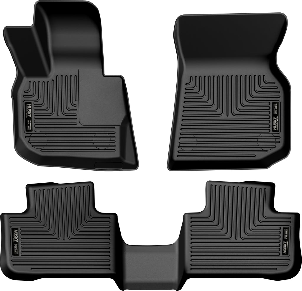 Husky Liners 18-23 BMW X3 Weatherbeater Black Front & 2nd Seat Floor Liners-Husky Liners-HSL95911