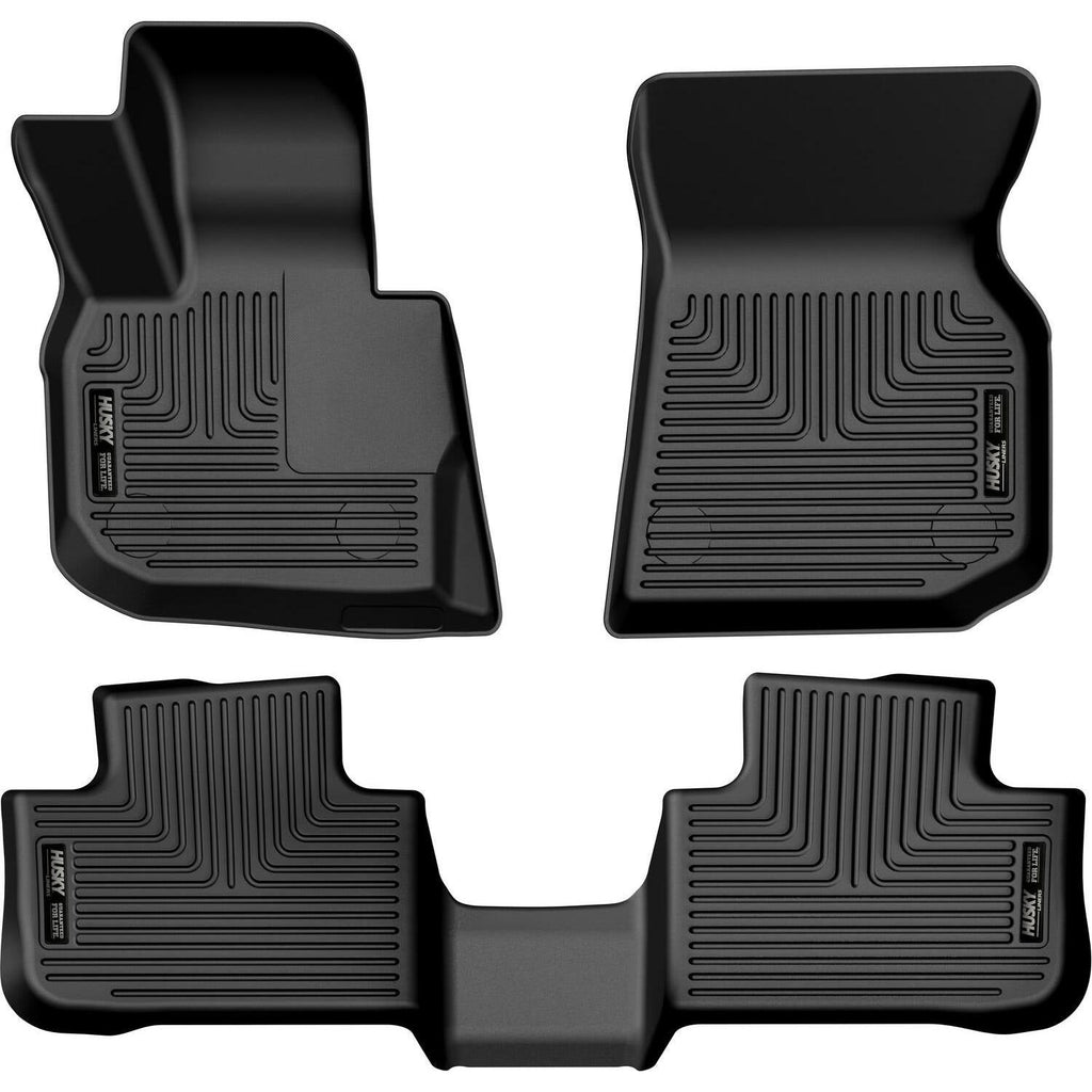 Husky Liners 18-23 BMW X3 Weatherbeater Black Front & 2nd Seat Floor Liners-Husky Liners-HSL95911